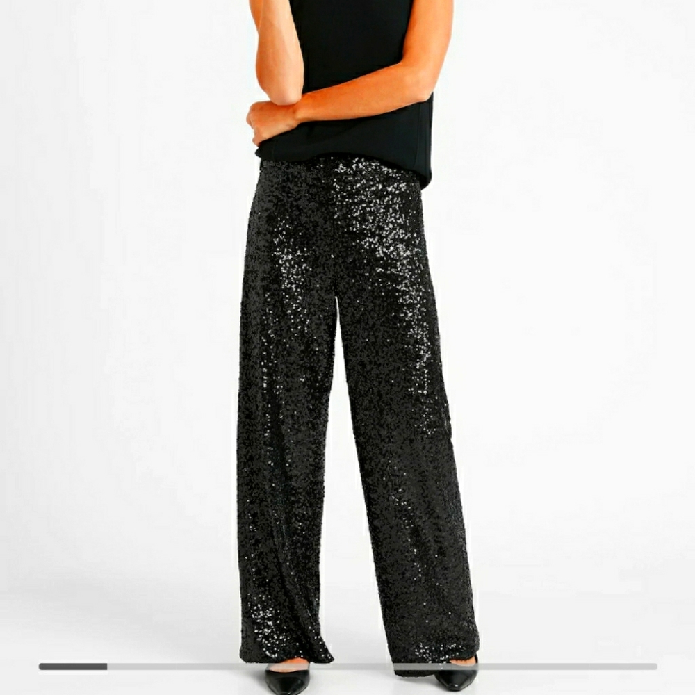 Banana Republic Sequin Wide Leg Pants